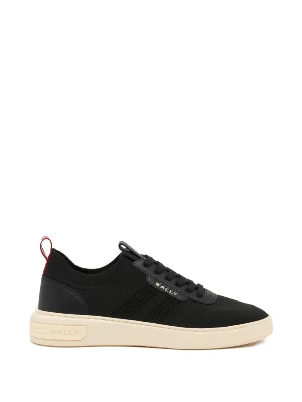 Bally with vlakken and logopatroon – Black (MSK0GFTE002S)