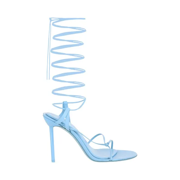 Ferragamo Azha X5 Wrap Tie Heels Blue (01F124-760694-1C)