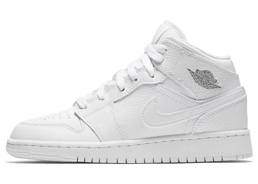 Jordan 1 Mid White Pure Platinum (2018) (554725-109)