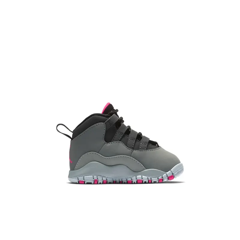 Jordan 10 Retro Rush Pink (TD) Dark Smoke Grey/Rush Pink-Black-Iron Grey (705416-006)