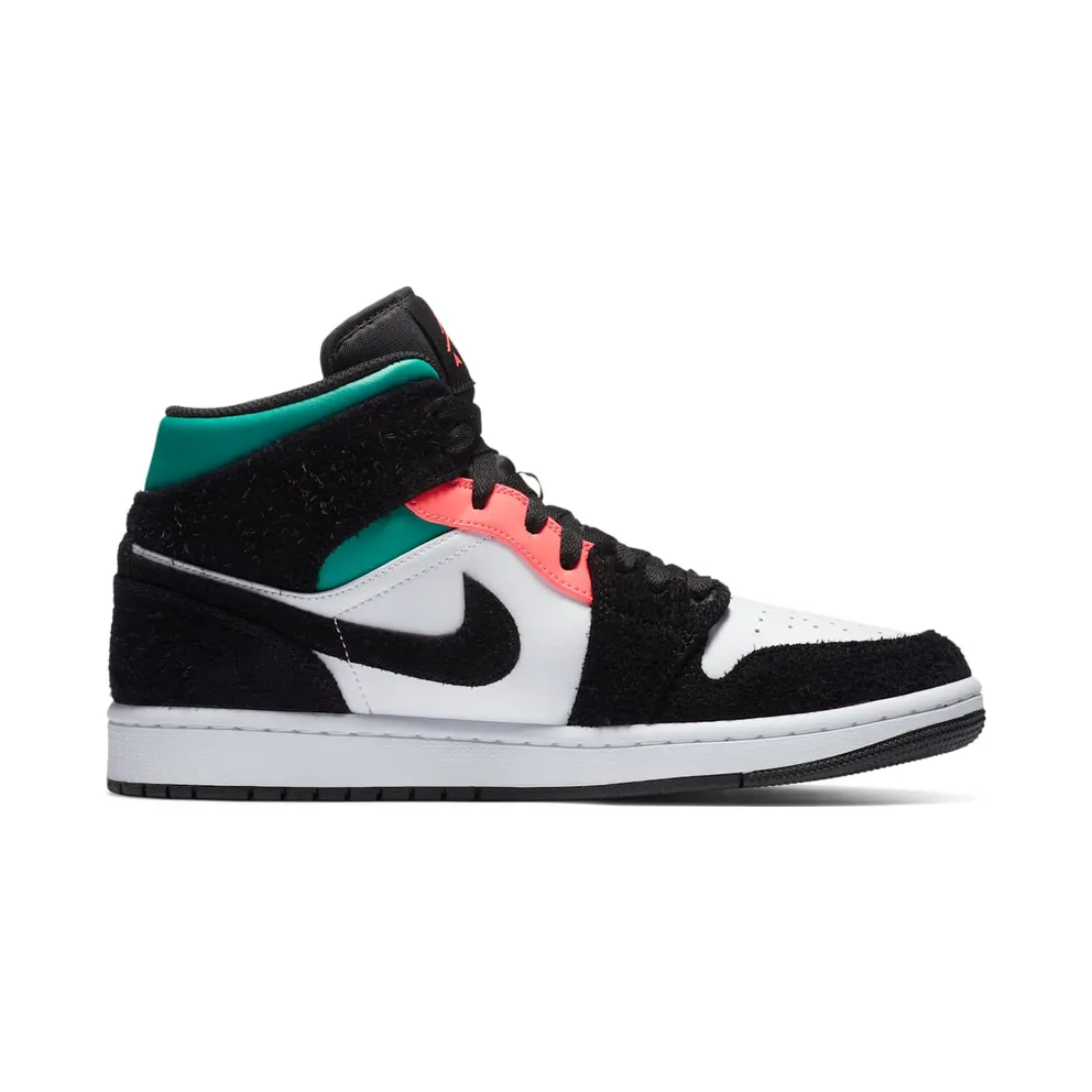 Jordan 1 Mid SE South Beach White/Black-Pink-Green (852542-116)
