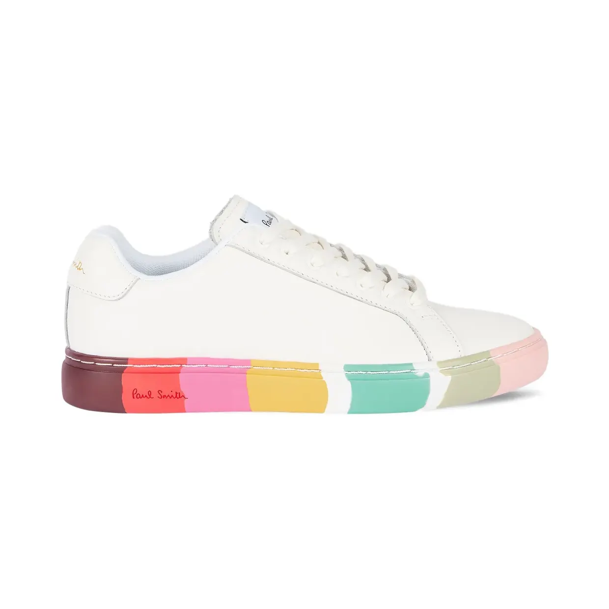 Paul Smith Lapin leren met streepdetail “White” (W1SLPN01PLEA)