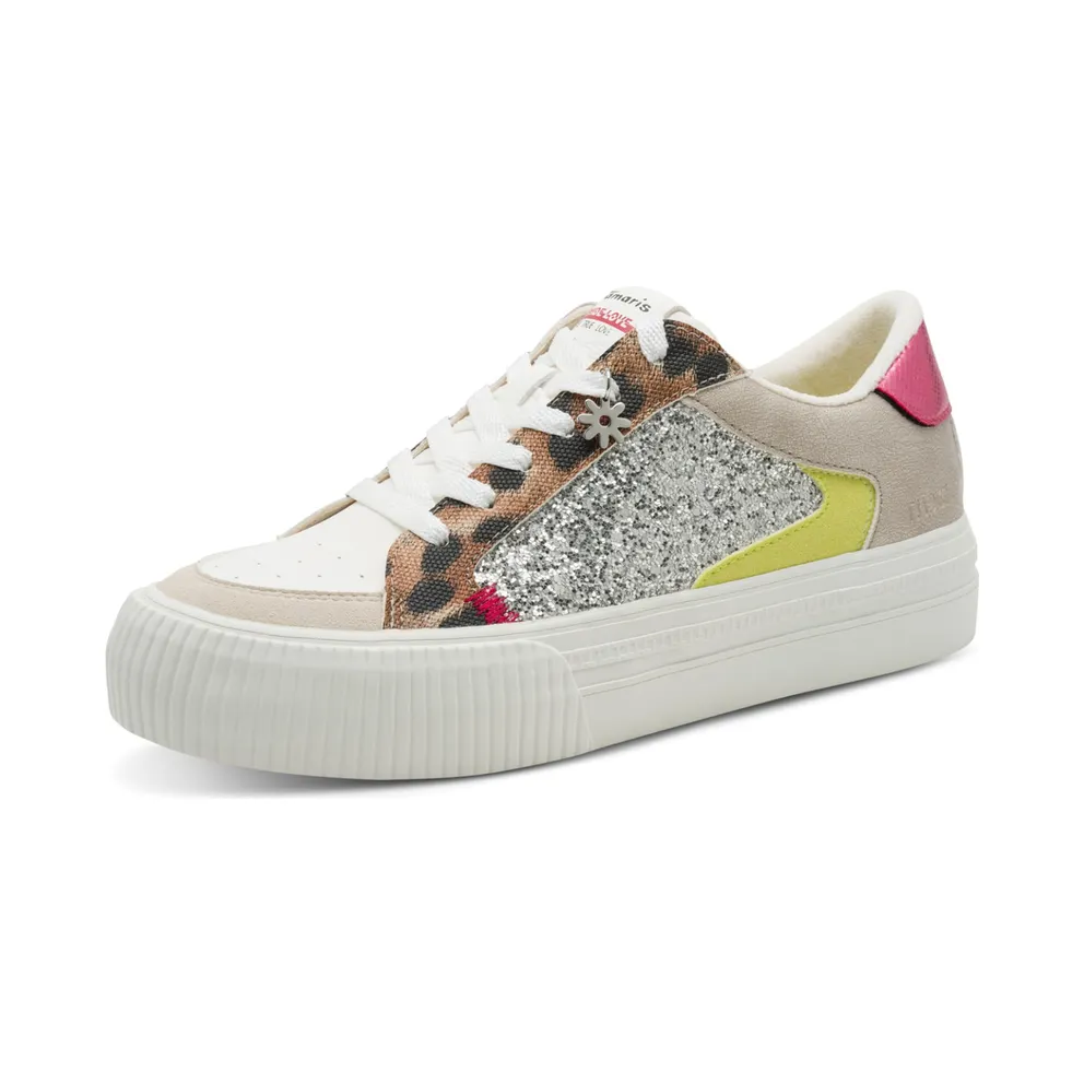 Tamaris sneaker Brown / Taupe / Pink / Silver (1-23789-46-329)