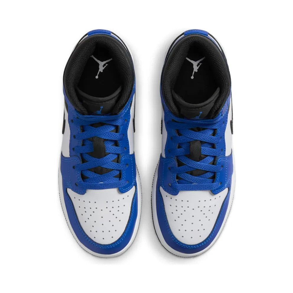 Jordan 1 Mid GS “Game Royal White Black” (DQ8423-402)
