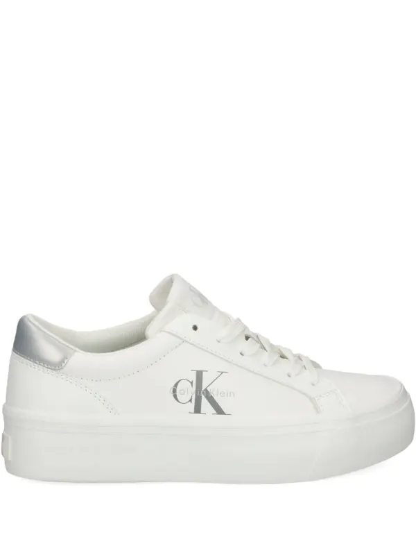 Calvin Klein Sneakers with plateauzool and logodetail – White (YW0YW0187702R)