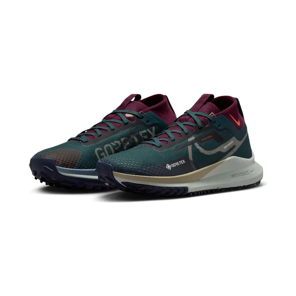 Nike React Pegasus Trail 4 Gore-Tex Deep Jungle Night Maroon Ashen Slate Khaki (DJ7929-302)