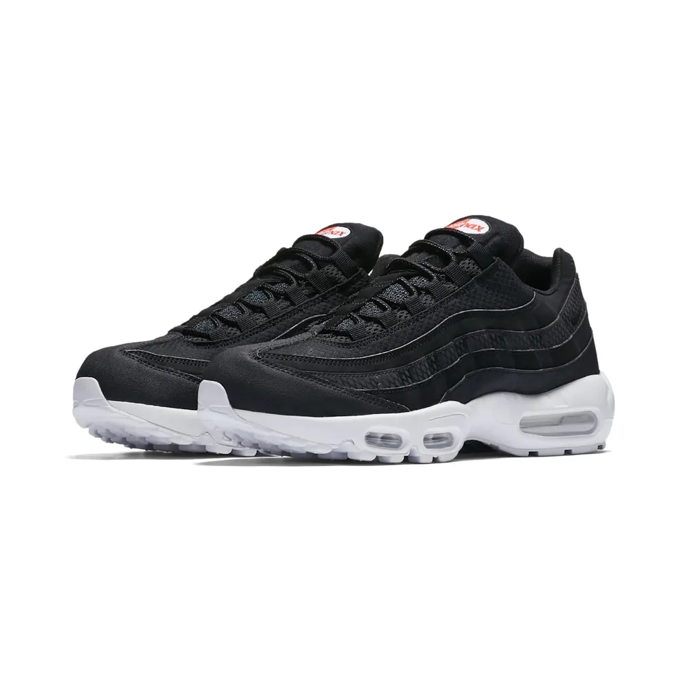 Nike Air Max 95 Black White Team Orange Black/White-Team Orange-Black (924478-001)