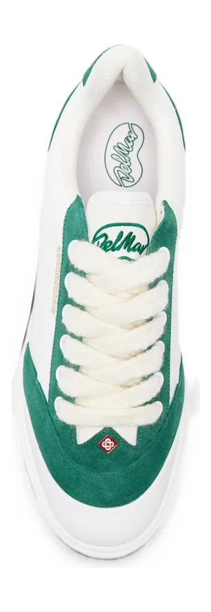 Casablanca Del Mar Logo-print Suede-panel “White/Green” (PF26-SNK-025 02 WHGRE) (4)
