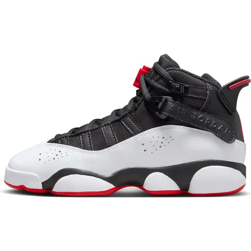 Jordan 6 Rings “Black / White / University Red” (323419-067)