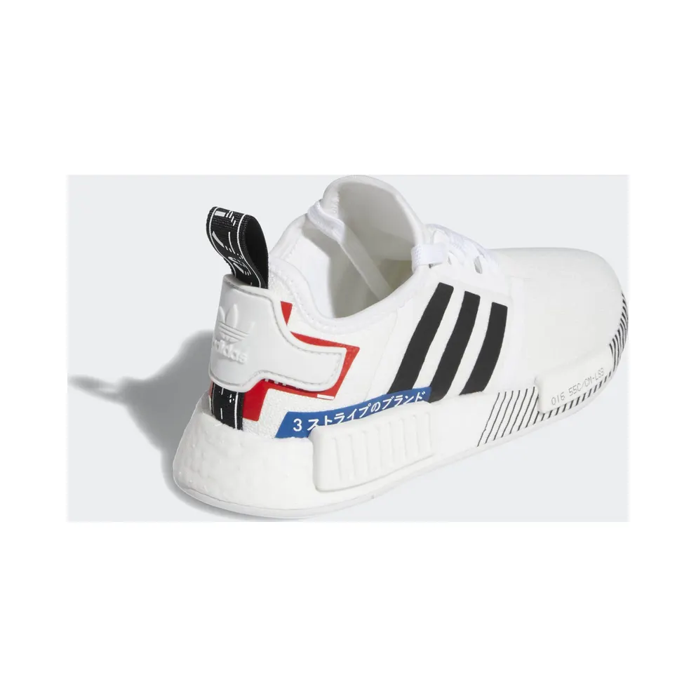 adidas NMD R1 Japan Pack White 2019 (Youth) Cloud White/Core Black/Lush Blue (EF2311)