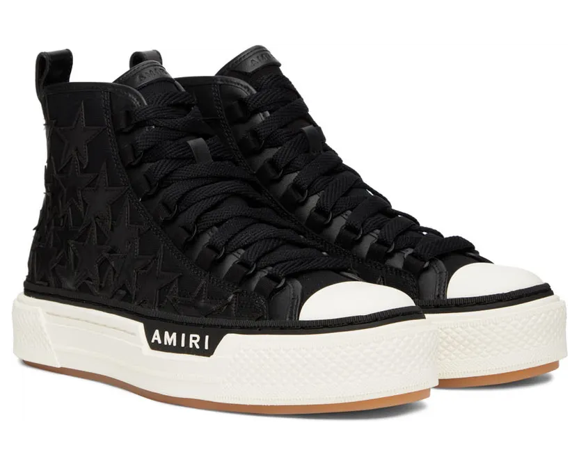 AMIRI Black Stars Court High-Top Sneakers (PF22MFS011-004) (4)