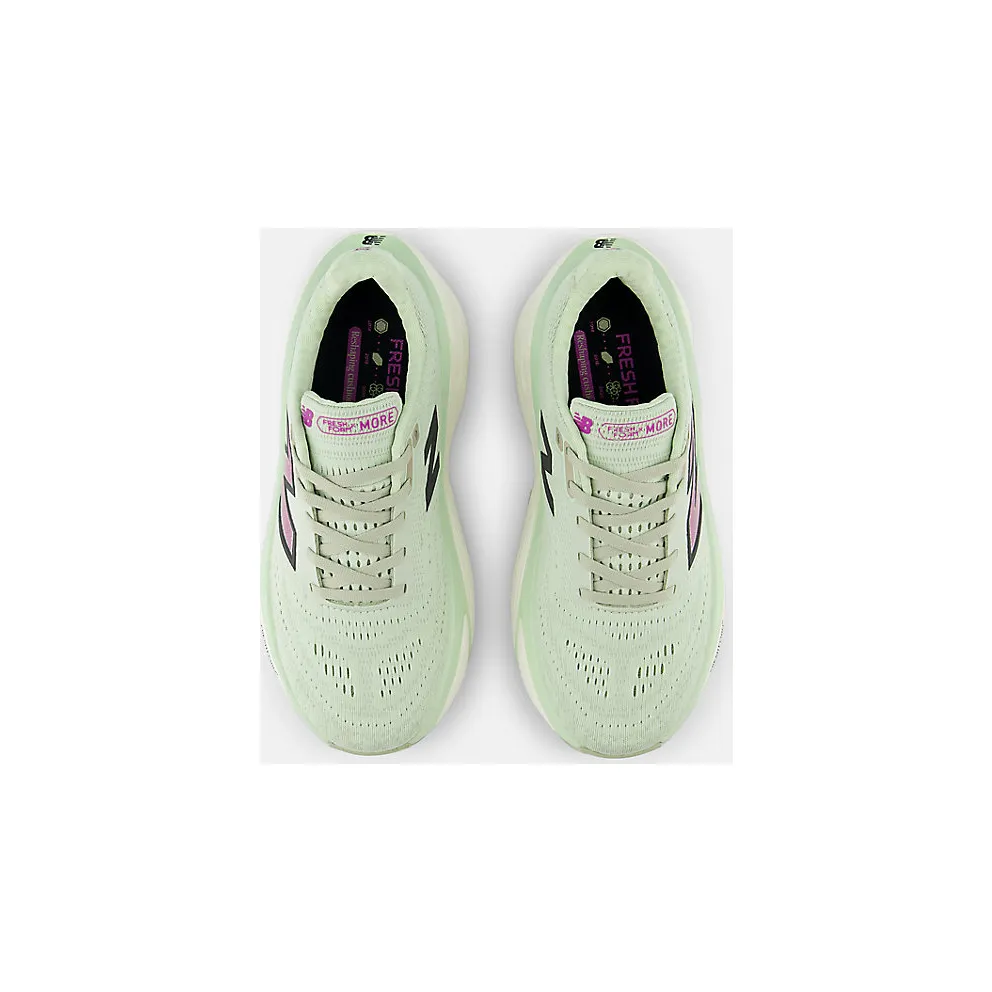 New Balance Fresh Foam X More v5 Natural Mint Purple Fuchsia Black (WMORLM5)