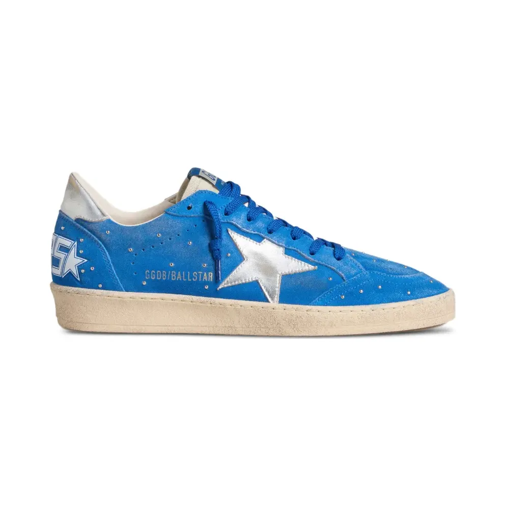 Golden Goose Ball Star with studs – Blue (GMF00117F007941)