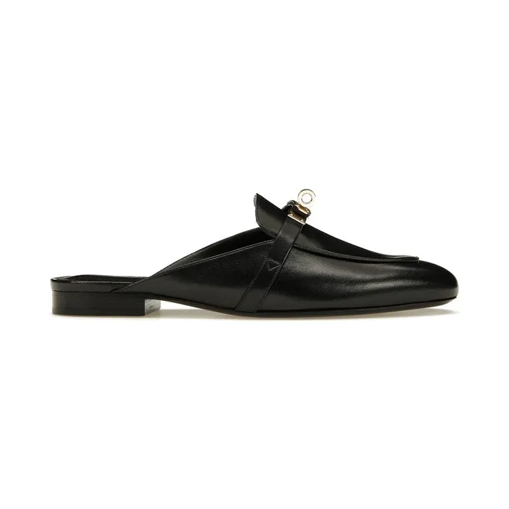 Hermes Oz Mule Noir Goatskin Leather (H221081Z 02350)
