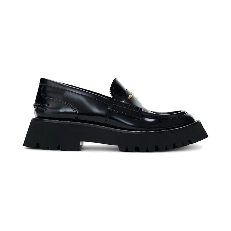 Alexander Wang Carter Mid-Heel Lug Loafers Black (30122F028-001)