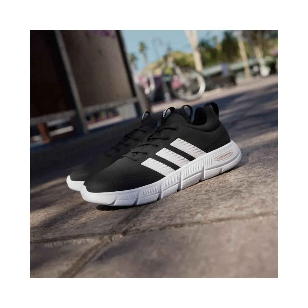 Adidas Cloudfoam Flex Elastic Laces Core Black / Zero Metalic / Almost Pink (HQ4929)