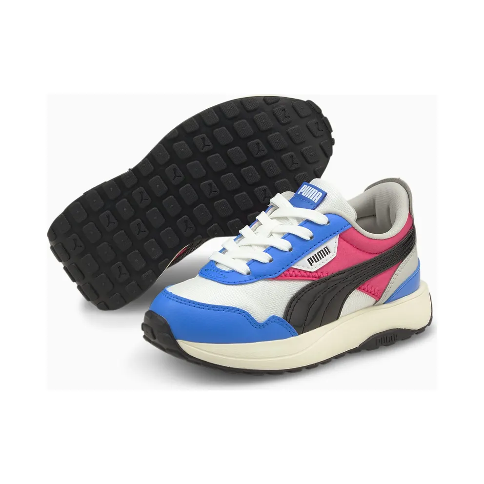 Puma Cruise Rider Silky Kids White/Blue (381865-02)