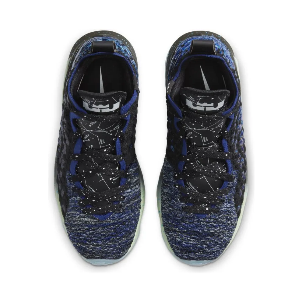 Nike LeBron 17 Constellations (GS) Black/Volt-White (BQ5594-407)