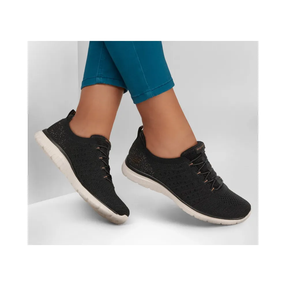 Skechers Virtue “Copper Dream Sneaker Black / Roos Gold” (104723BKRG)