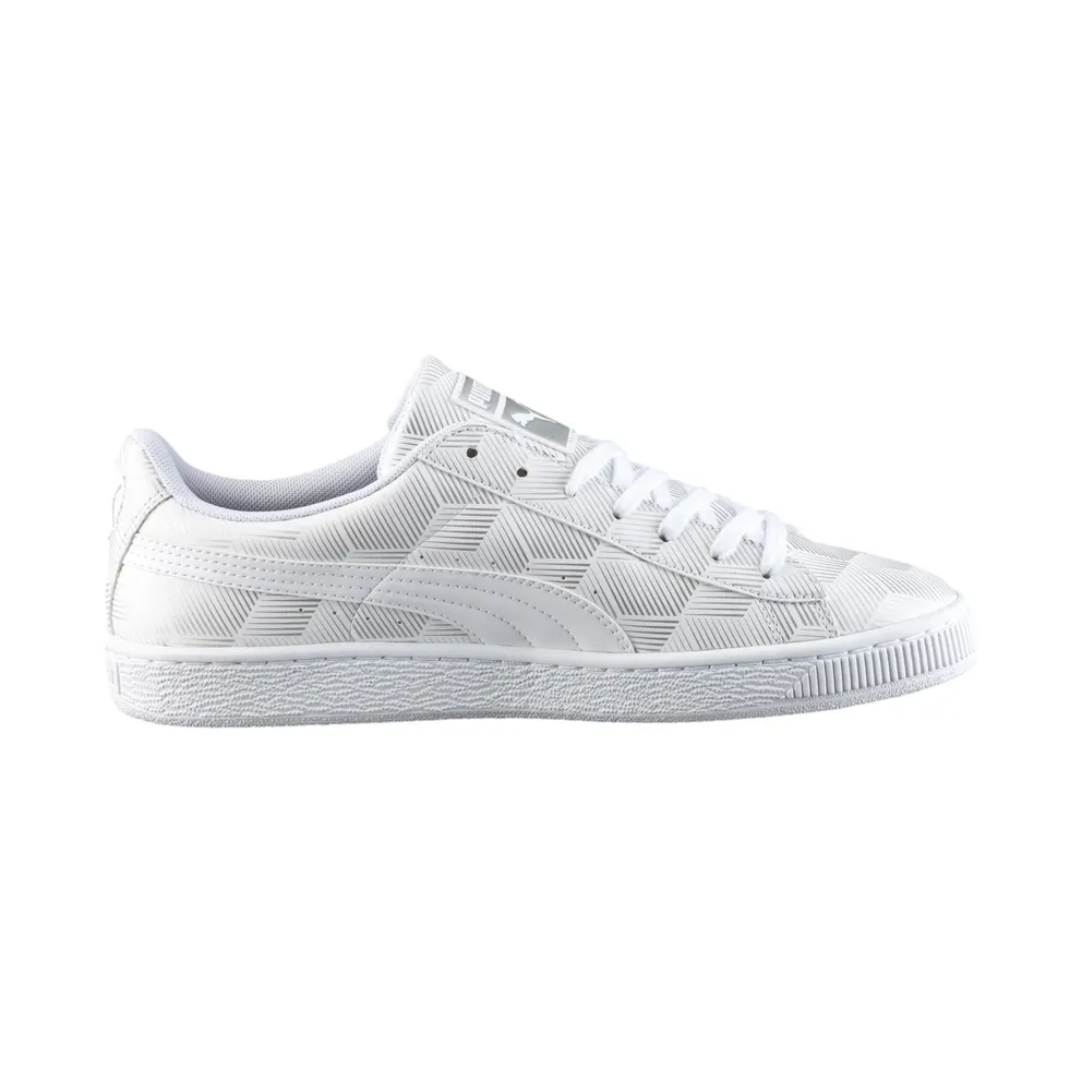 Puma Basket Classic Metallic White White (361069-02)