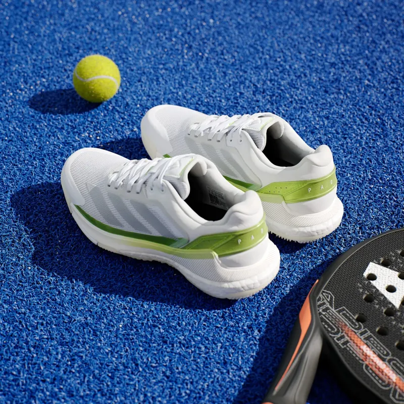 Adidas Crazyquick BOOST Padel Cloud White / Zero Metalic / Lucid Lemon (JP7228)
