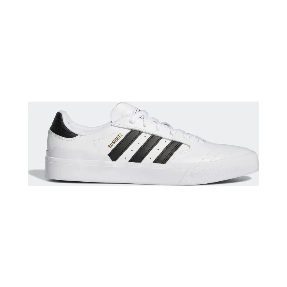 adidas Busenitz Vulc II Schuh Cloud White / Core Black / Gold Metallic (H04887)
