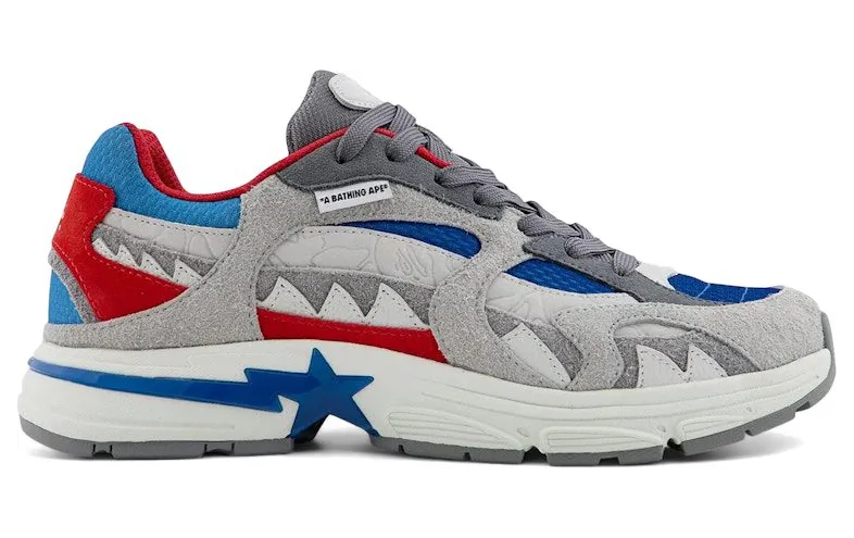 A Bathing Ape Shark Sta #2 Blue Grey Red (1L30-191-320)