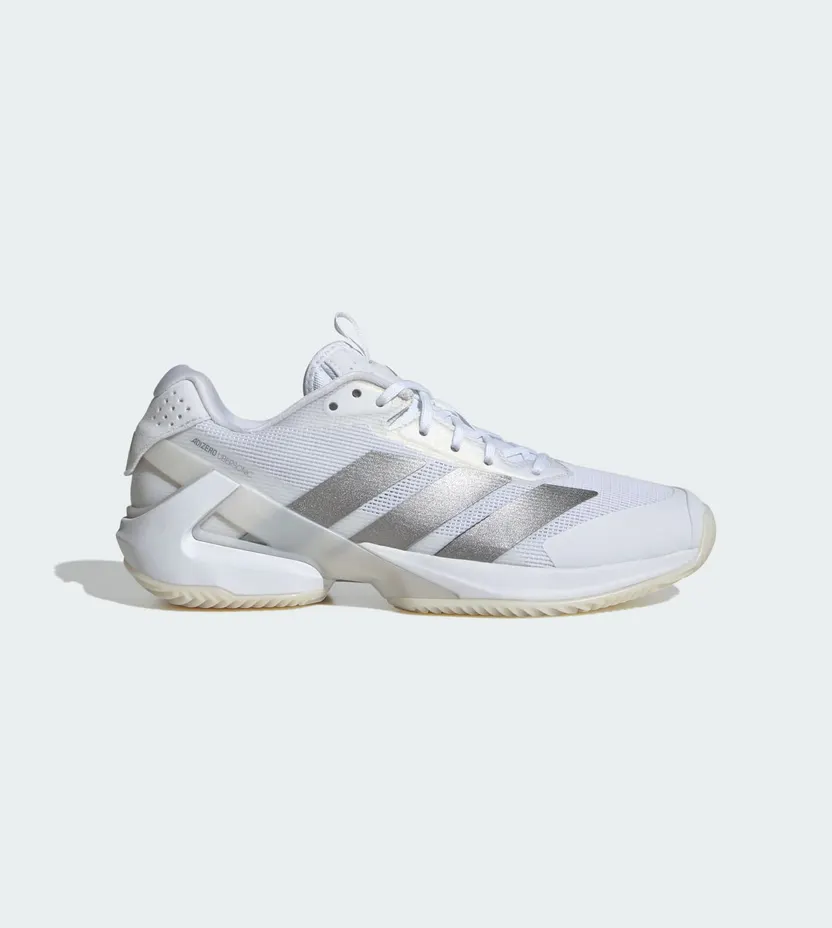 Adidas Adizero Ubersonic 5 Clay Tennisschoenen Cloud White / Silver Metallic / Cloud White (JS2890)