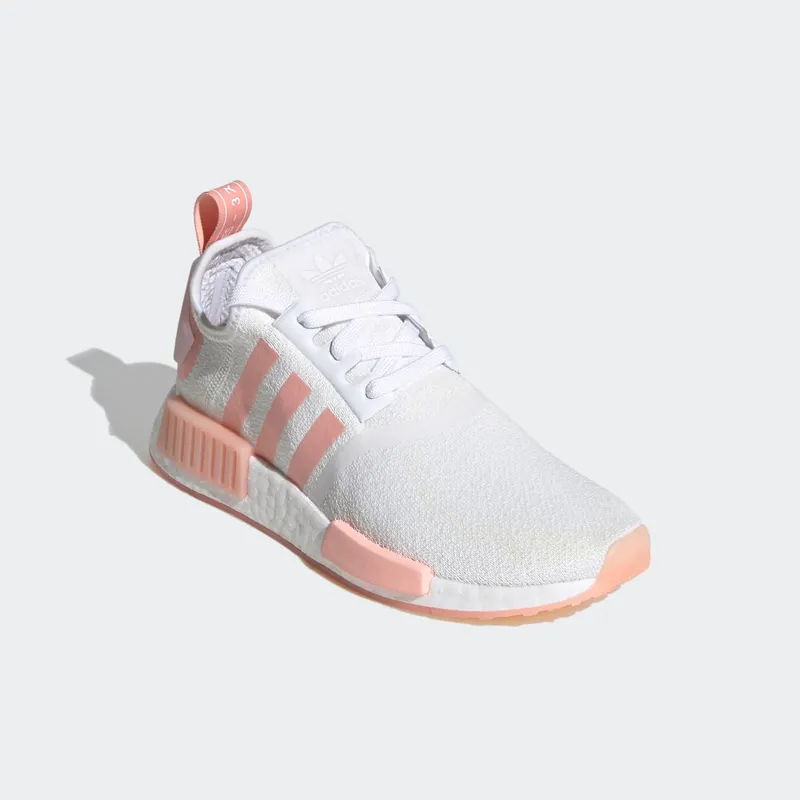 Adidas NMD_R1 ‘White Haze Coral’ Cloud White/Cloud White/Haze Coral (FV8730)