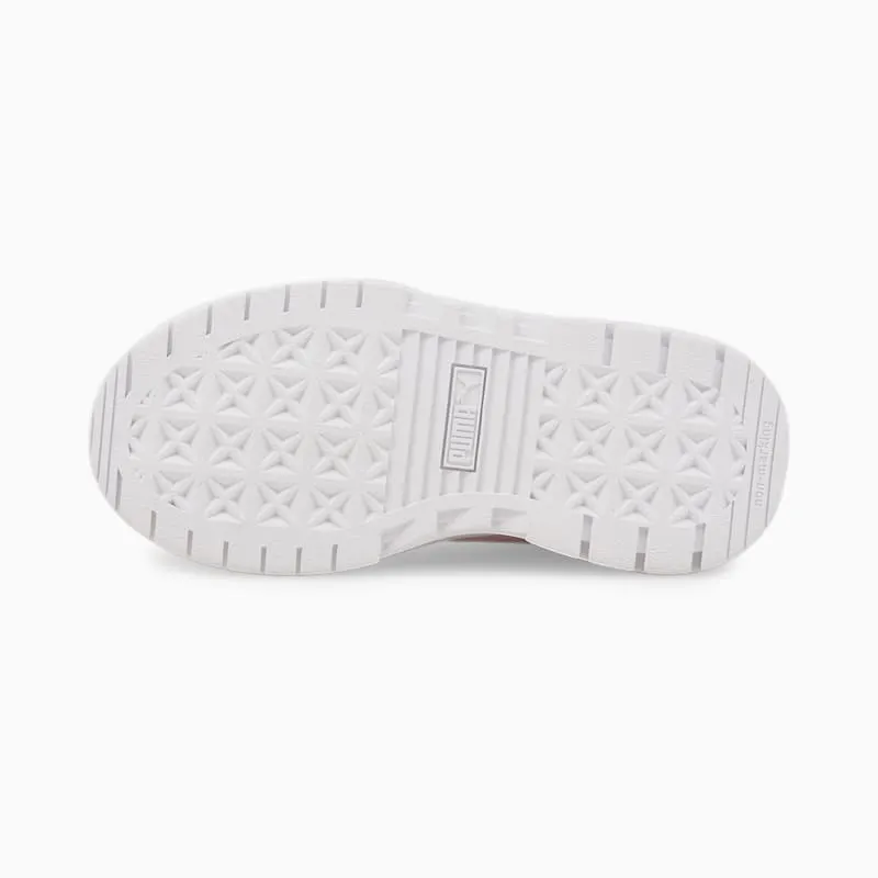 PUMA Mayze Leather Kids’ White/Chalk Pink (384528-03)