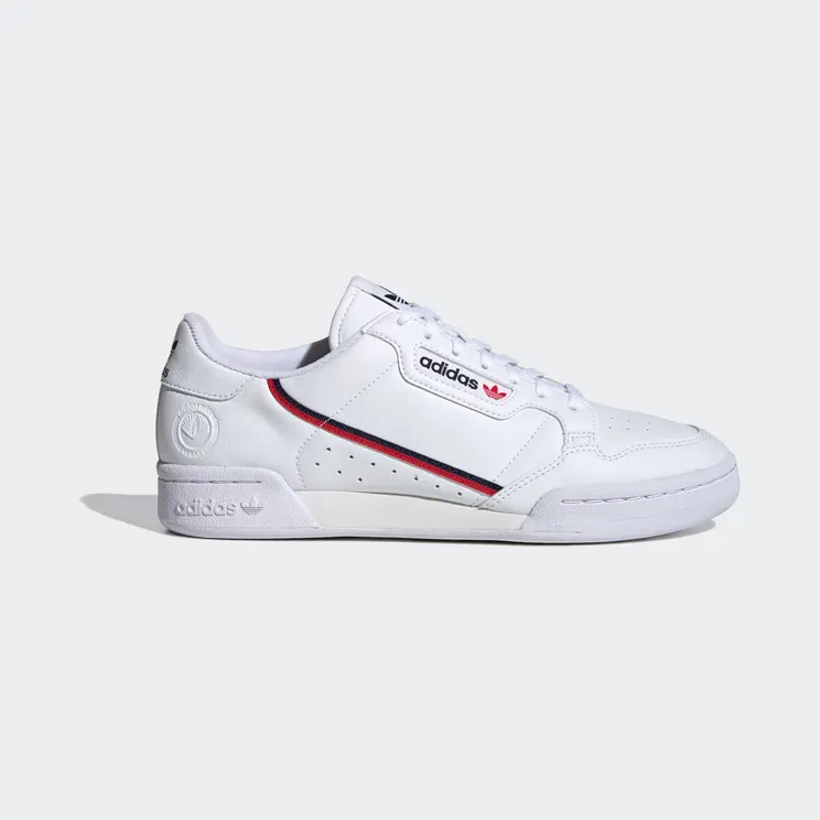 adidas Continental 80 Vegan Cloud White / Collegiate Navy / Scarlet (FW2336)