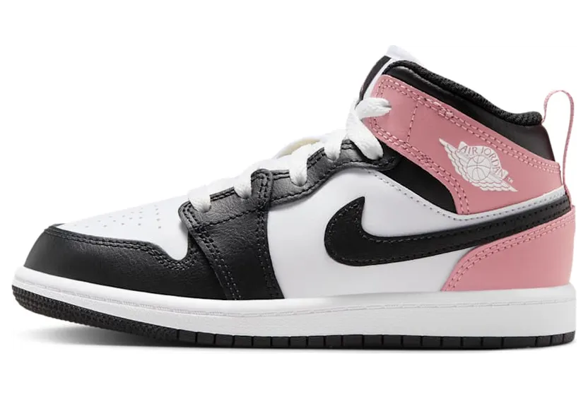 Jordan 1 Mid PS “White Rust Pink Black” (DQ8424-100)