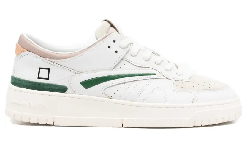 D.A.T.E. Torneo gekleurde sneakers – Wit (M441TOCOWG)