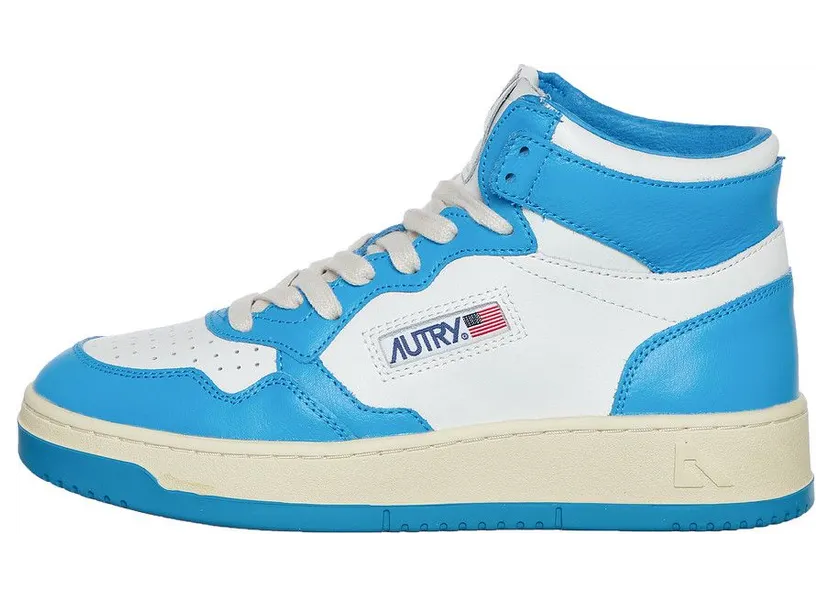 Autry Medalist Mid White / Cobalt (AUMWWB26) (5)
