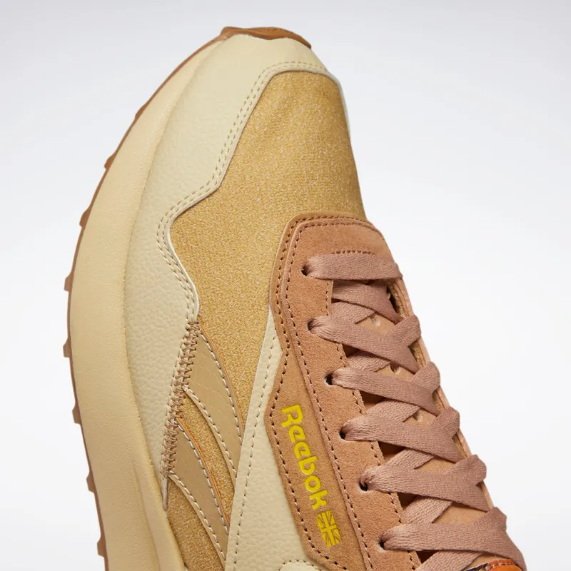 Reebok National Geographic Classic Leather Legacy AZ Shoes Straw / Soft Camel / Boldly Yellow
