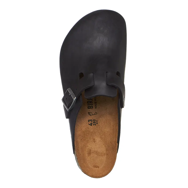 Birkenstock Boston Clog “Oiled Leather – Black” (0059461)