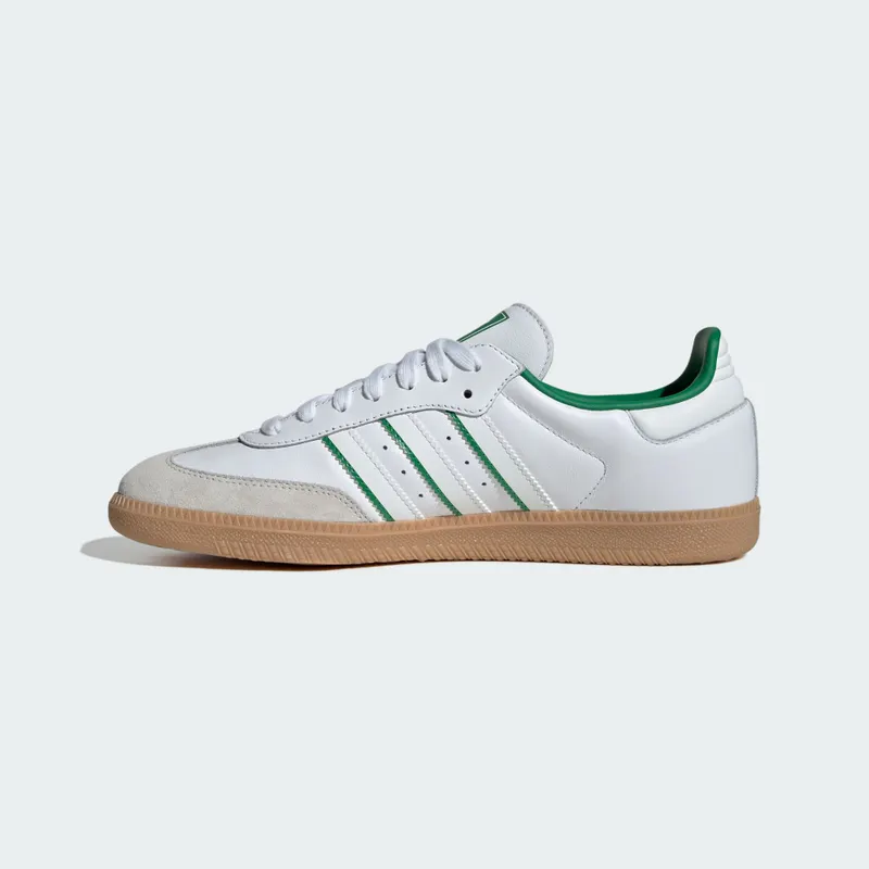 Adidas Samba OG Cloud White / Crystal White / Green (JI2044)