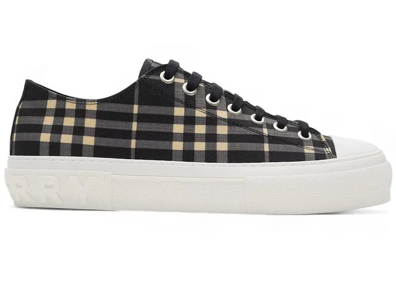 Burberry Check Sneakers Black Calico ( Women’s) (8107495)