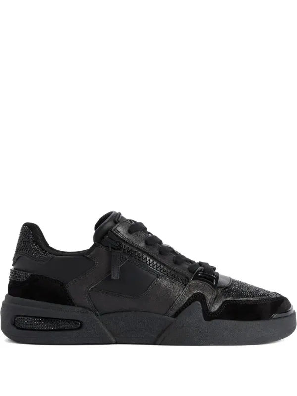 Giuseppe Zanotti Frankie sneakers verfraaid with kristallen – Black (RU50016001)