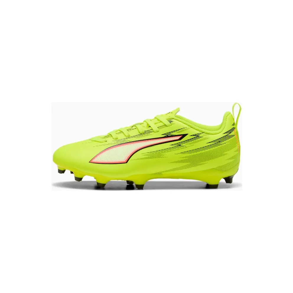 Puma Ultra 6 Play FG/AG Jr Yellow Alert Black Glowing Red Lime Squeeze (108705-01)