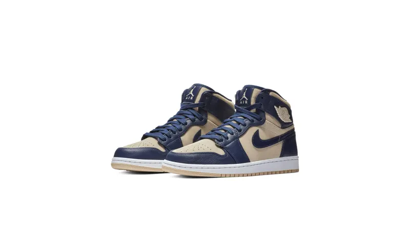 Jordan 1 Retro Premium Midnight Navy Light Cream (W) Midnight Navy/Light Cream-White (AQ9131-401)