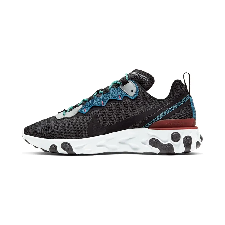 Nike React Element 55 SE “Anthracite / Pure Platinum / University Red / Blue Fury” (CD2153-001)