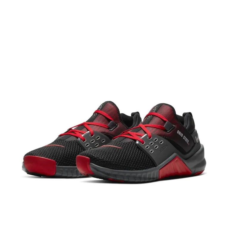 Nike Free X Metcon 2 Ohio State Black/Iron Grey-Pewter Grey-University Red (CQ8646-001)