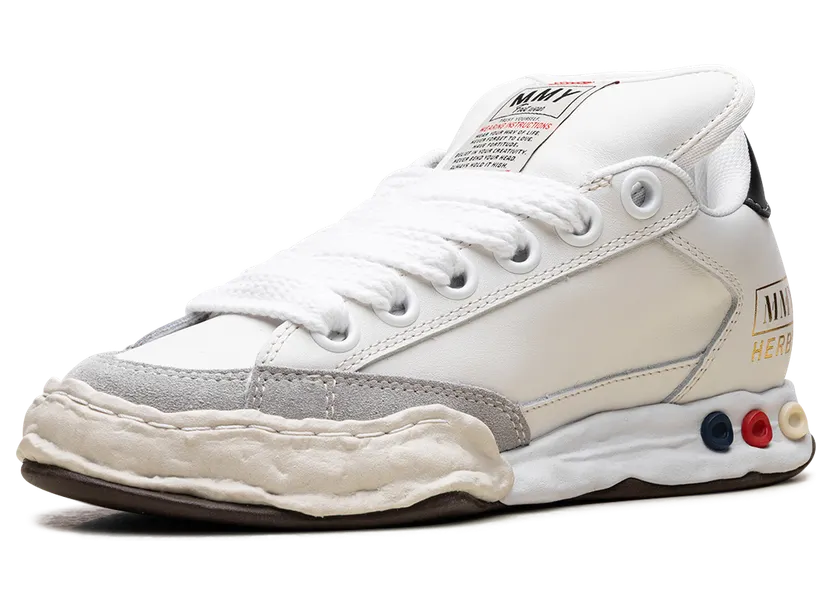 Maison Mihara Yasuhiro Puffer OG Sole Leather Low “WHITE” (A12FW712-WHT) (3)
