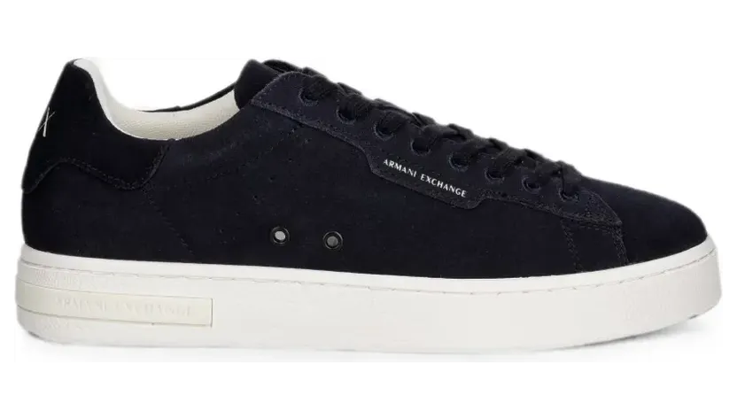 Armani Exchange Sneakers aus Wildleder – Blau (XM002617AF19687)