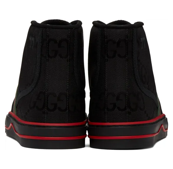 Gucci Black ‘Gucci Tennis 1977’ Off The Grid High-Top Sneakers (628717 H9H80) (4)