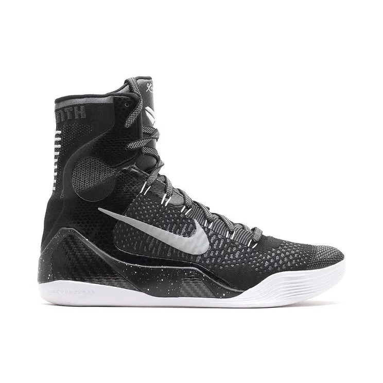 Nike Kobe 9 Elite Premium Black/Reflectsilver-Dark Grey (678301-001)