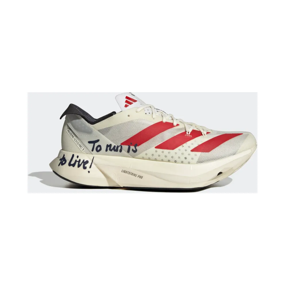 adidas ADIZERO ADIOS PRO 3 RW5 Off White / Better Scarlet / Shadow Navy (GW7261)