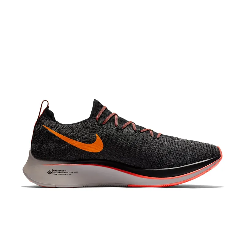 Nike Zoom Fly Flyknit Black Flash Crimson Black/Flash Crimson-Orange Peel-Moon Particle (AR4561-068)