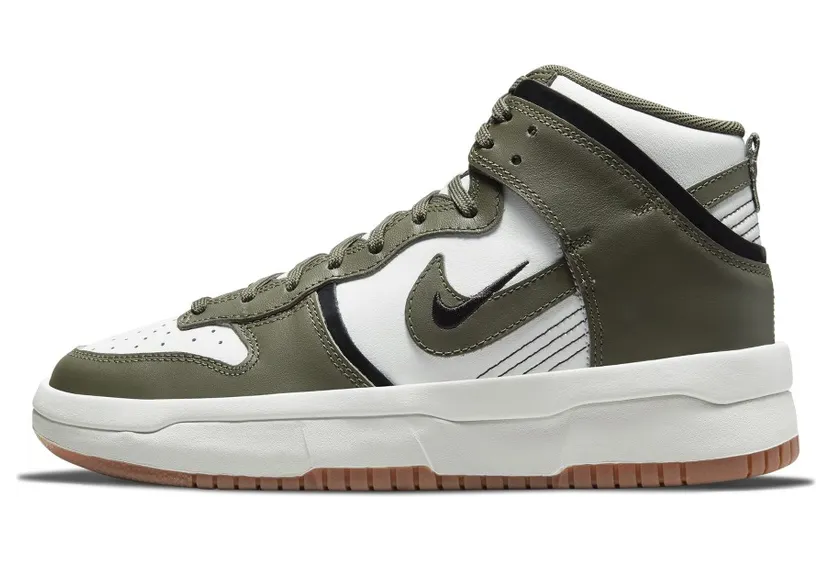 Nike Dunk High Up Cargo Khaki – “Summit White / Cargo Khaki-black” (DH3718-103)
